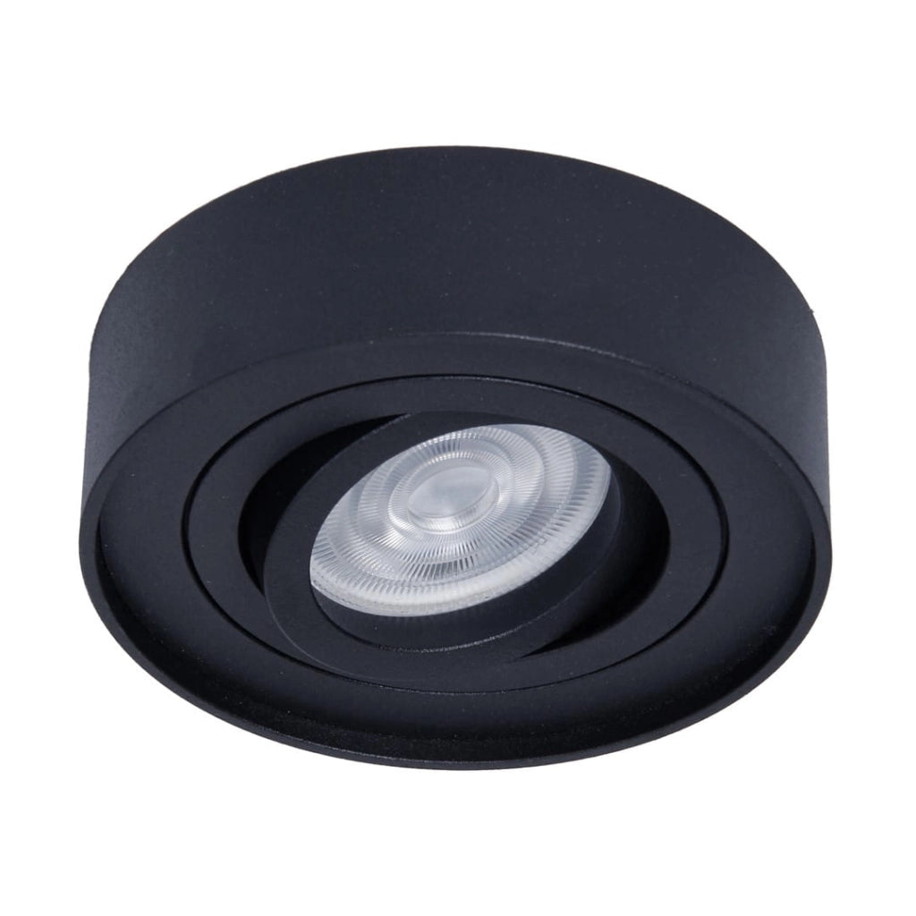 Faretto incasso soffitto NUSA nero GU10 orientabile Milagro