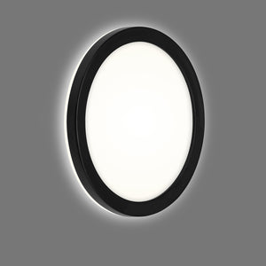 Plafoniera Esterno Contemporaneo Frankfurt Plastica Nero Led Integrato 8W 4000K