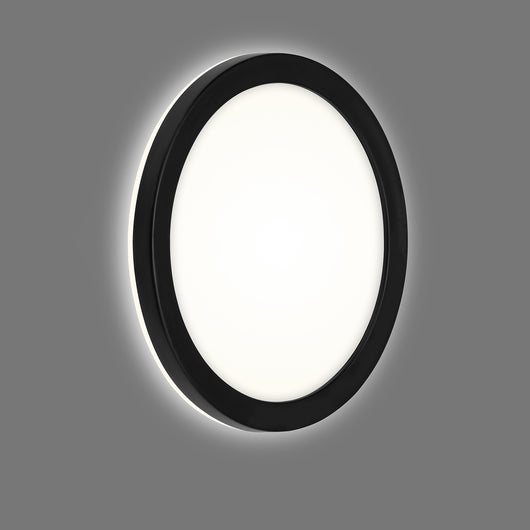 Plafoniera Esterno Contemporaneo Frankfurt Plastica Nero Led Integrato 8W 4000K