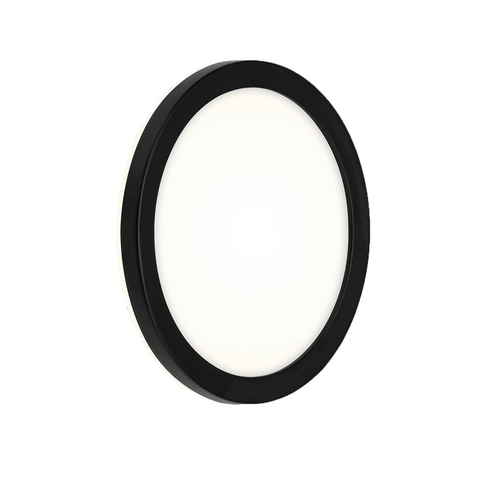 Plafoniera Esterno Contemporaneo Frankfurt Plastica Nero Led Integrato 8W 4000K