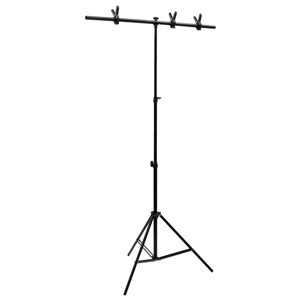 Supporto per Sfondo a T Nero 91x60x(70-200) cm cod mxl 74068