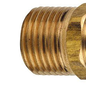 Viti doppie ottone giallo ridotte con 7 filetti