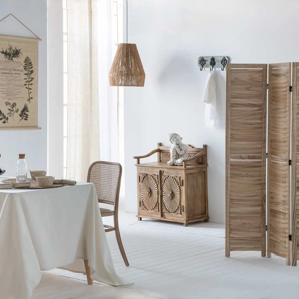 Plafoniera juta marrone 40x40x45
