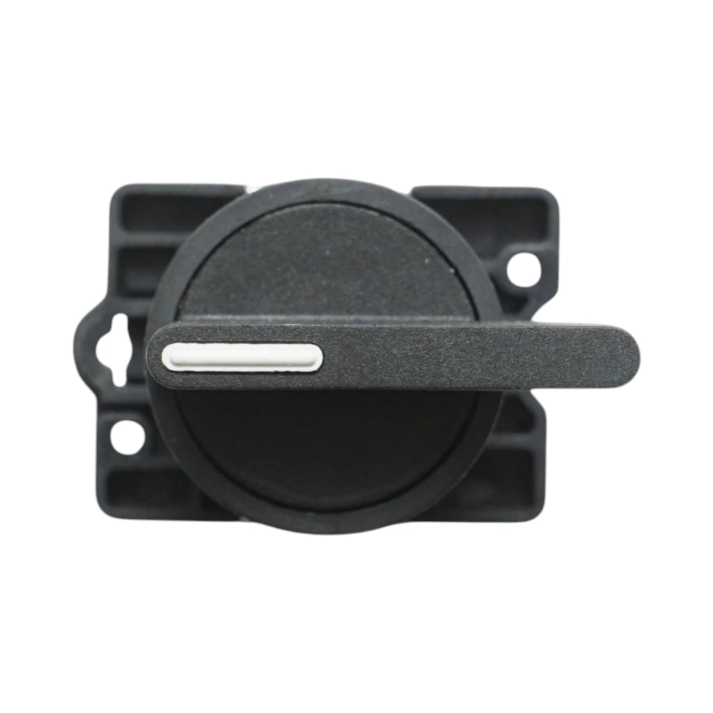 Selettore a 3 posizioni nero con blocco 2NO, 400V/10A, LAY5-EJ33 Breckner Germany