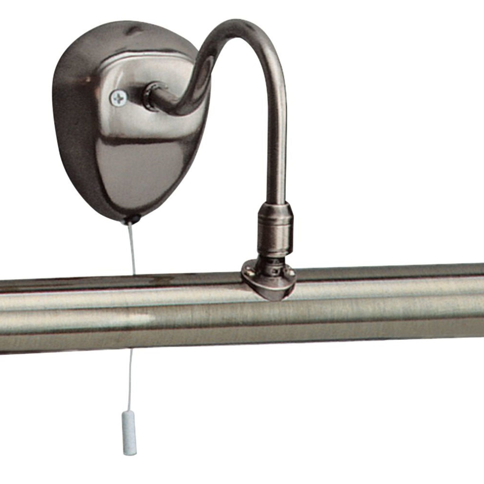 Applique Contemporanea Málaga Acciaio Ottone Anticato 1 Luce E14