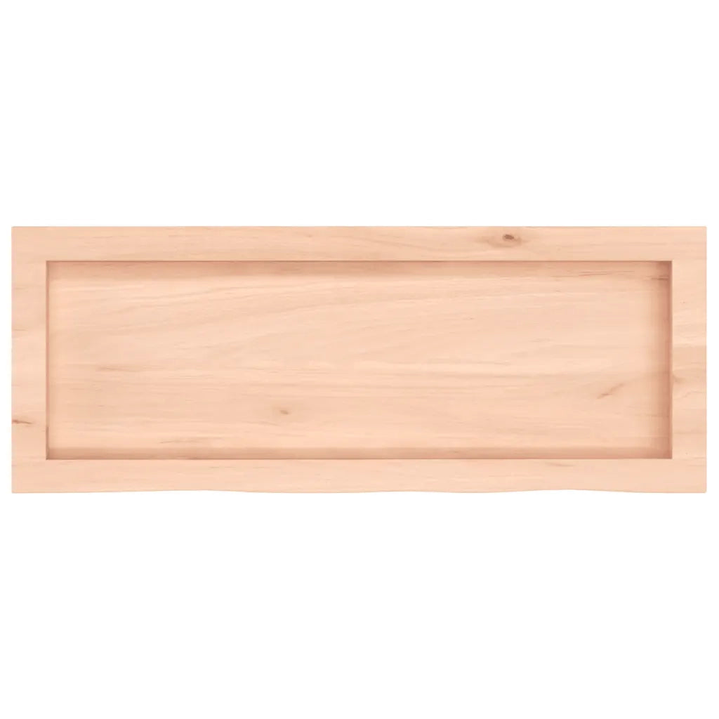 Piano Bagno 80x30x(2-4) cm in Legno Massello Non Trattato 3156018