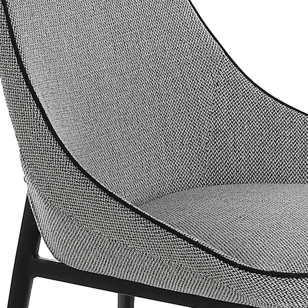 Sedia in tessuto grigio