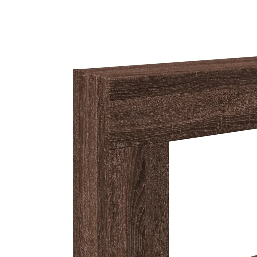 vidaXL Cornice per Camino Rovere Marrone 81x18x82 cm in Truciolato