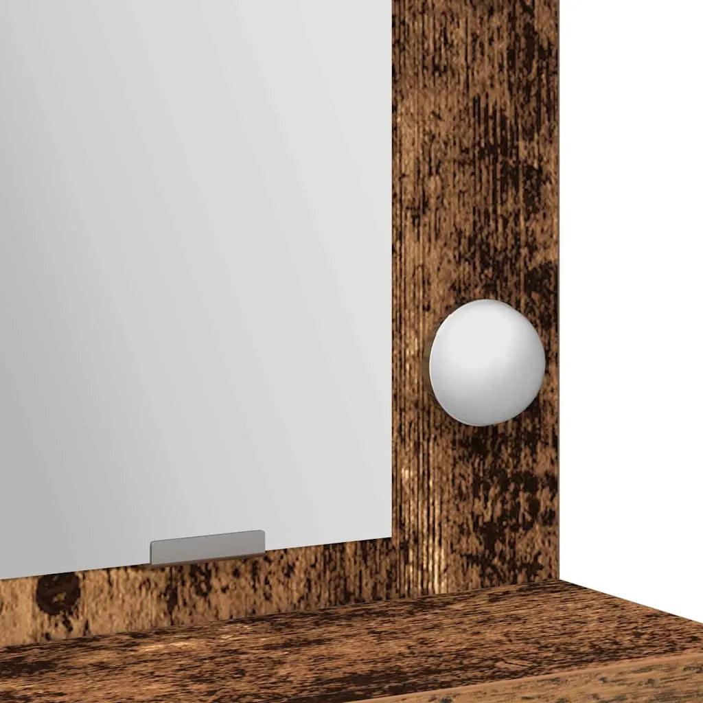 Tavolo da Trucco con specchio Legno vecchio 75,5 x 41 x 135 cm 865116