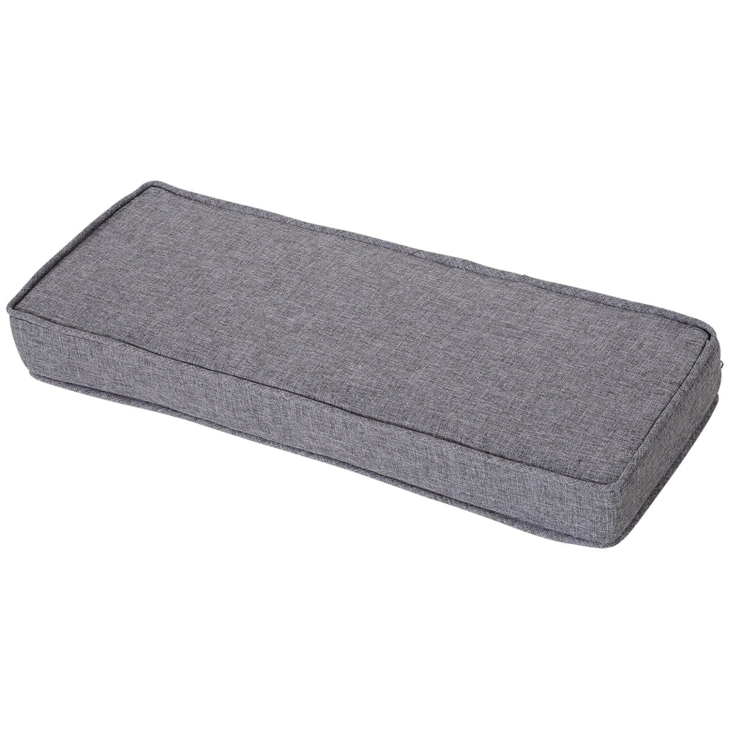 Set da Giardino Divano Modulabile e Tavolino in Rattan Grigio
