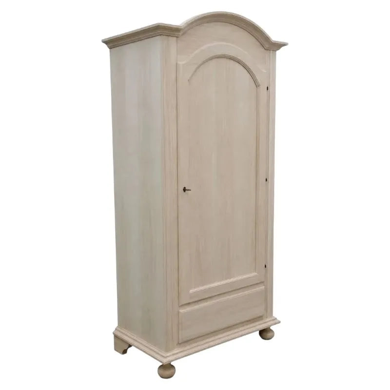 Armadio classico 1 porta 1 cassetto legno grezzo 96x56x196 (1703) - Mobili 2G