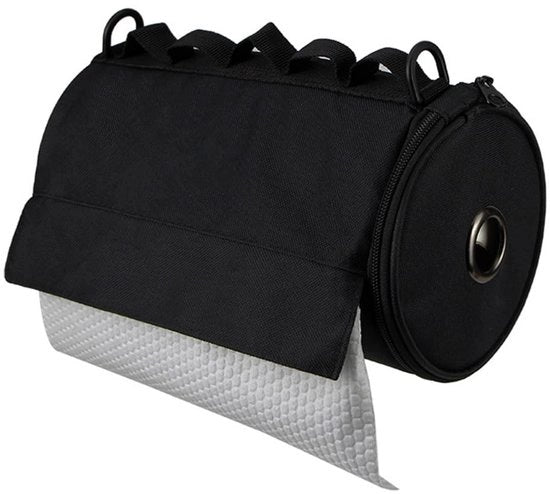 Sostegno per Carta igienica da appendere - Raccoglitore multifunzionale - Sostegno per carta igienica da campeggio - Corda in nylon regolabile - Adatto per rotoli da cucina - Diametro 2,6 cm - Sostegno per salviette per la mano