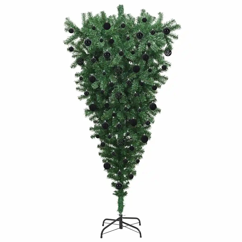 Albero di Natale artificiale preilluminato capovolto con set di palline 3396874