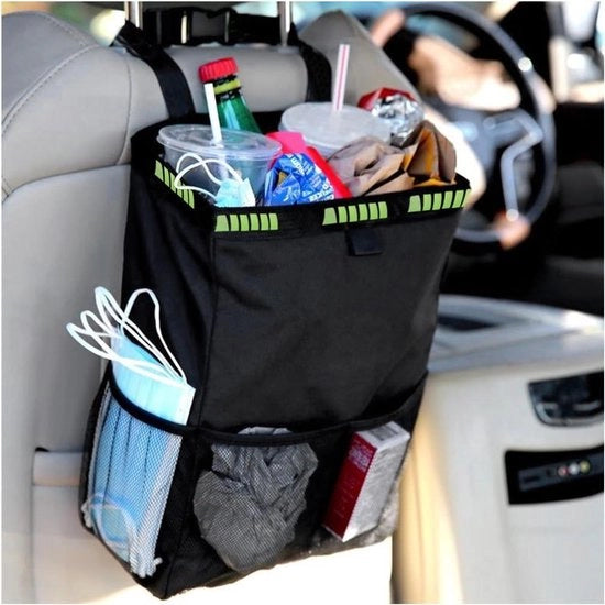 Organizzatore di Cassetto per Sedile Posteriore Borsa di Stoccaggio Multi-Pochette di Stoccaggio per Auto con Asse da Appendere per SUV