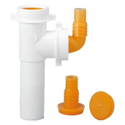 RACCORDO 2 VIE DIAM. 40 CON ATTACCO LAVATRICI E LAVASTOVIGLIE 120MM- Diam. 40 x 120mm- LIRA
