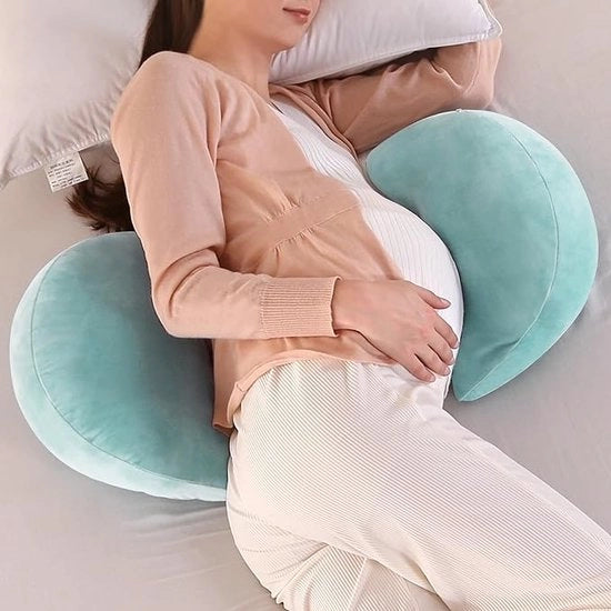 Cuscino per allattamento, cuscino da lato, cuscino in cotone per gravidanza, dimensioni 75 cm x 35 cm x 13 cm