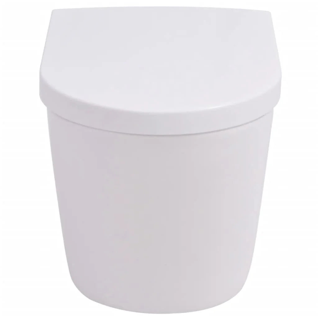 WC sospeso con cassetta di scarico a incasso tazza in ceramica colore bianco 02_0003566