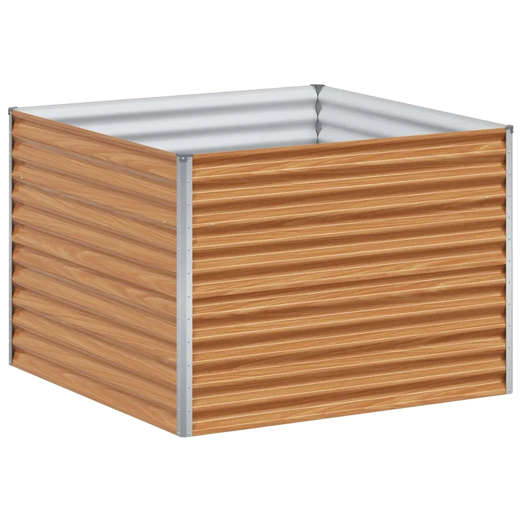 Fioriere | Cassetta per fiori | Letto rialzato da giardino 98 x 100 x 68 cm Acciaio zincato
