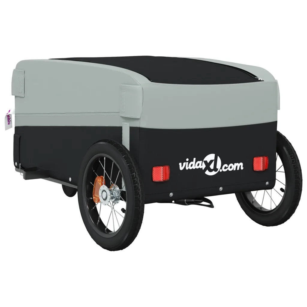 Rimorchio da Bici Nero e Grigio 30 kg in Ferro CFW7778188