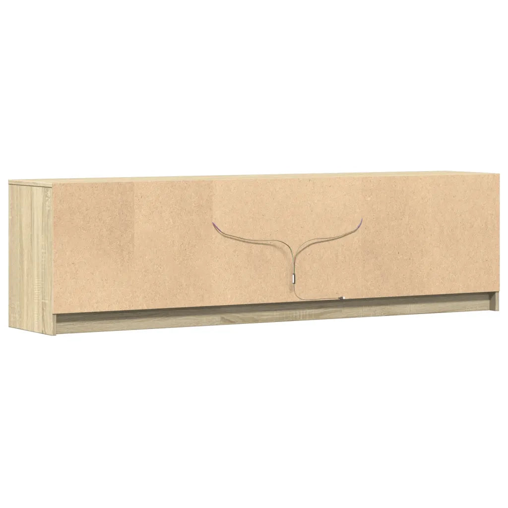Mobile TV | Armadietto TV | Mobile Porta TV con LED Rovere Sonoma 180x34x50cm in Truciolato