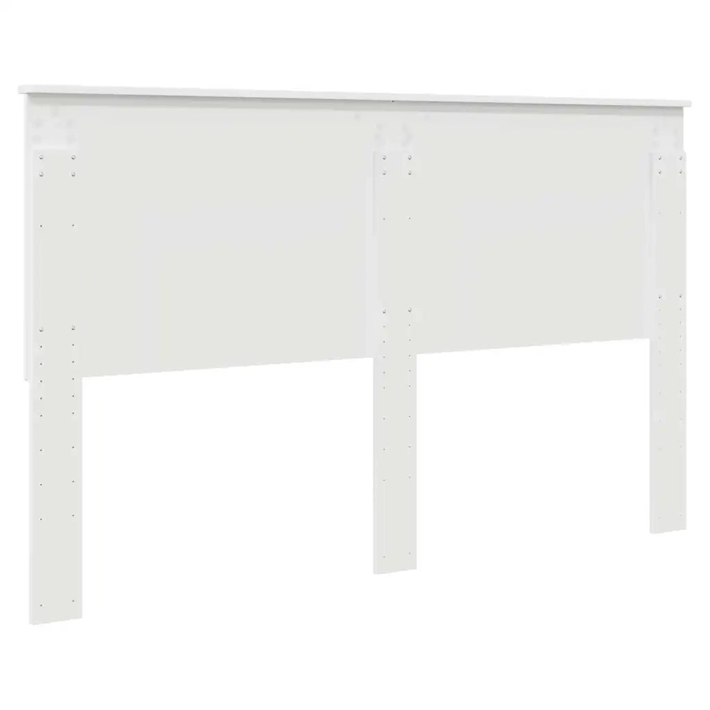 Testiera-Testata-Testiera Decorativa Bianco Lucido 160 cm Legno multistrato 448219