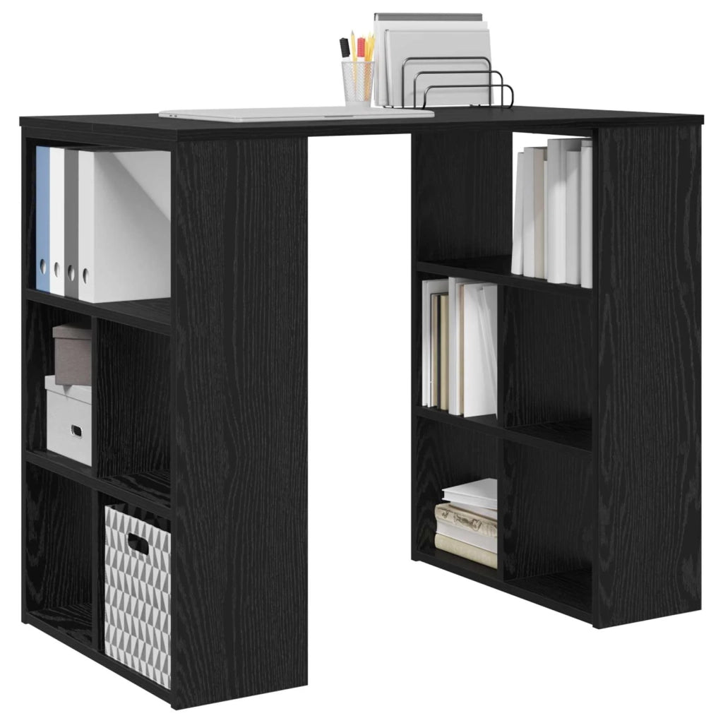 Scrivania Rovere Nero 90 x 50 x 75 cm Legno multistrato 869507