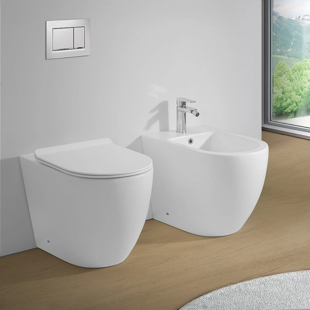 Wc filomuro tornado in ceramica bianco opaco Tokyo