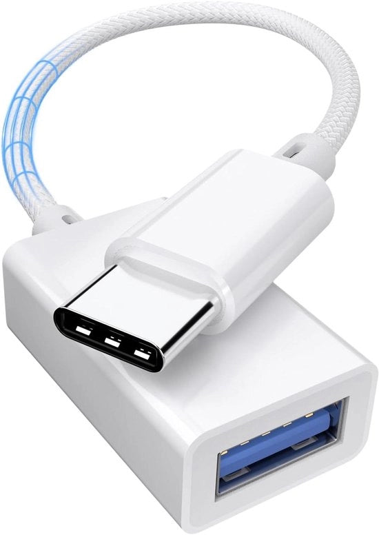 Adattatore USB C a USB 3.0 - Convertitore OTG - Alta Velocità - Laptop, Tablet, Smartphone - MacBook Pro/Air - iPhone - Samsung Galaxy - Bianco
