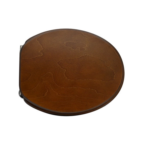 SEDILE WC UNIVERSALE IN LEGNO NEW- Noce scuro - Cerniere A passan- CW- pezzi 1