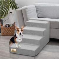 AIO FACTORY Scala per cani 60x40x30 cm, impermeabile, grigia, antiscivolo