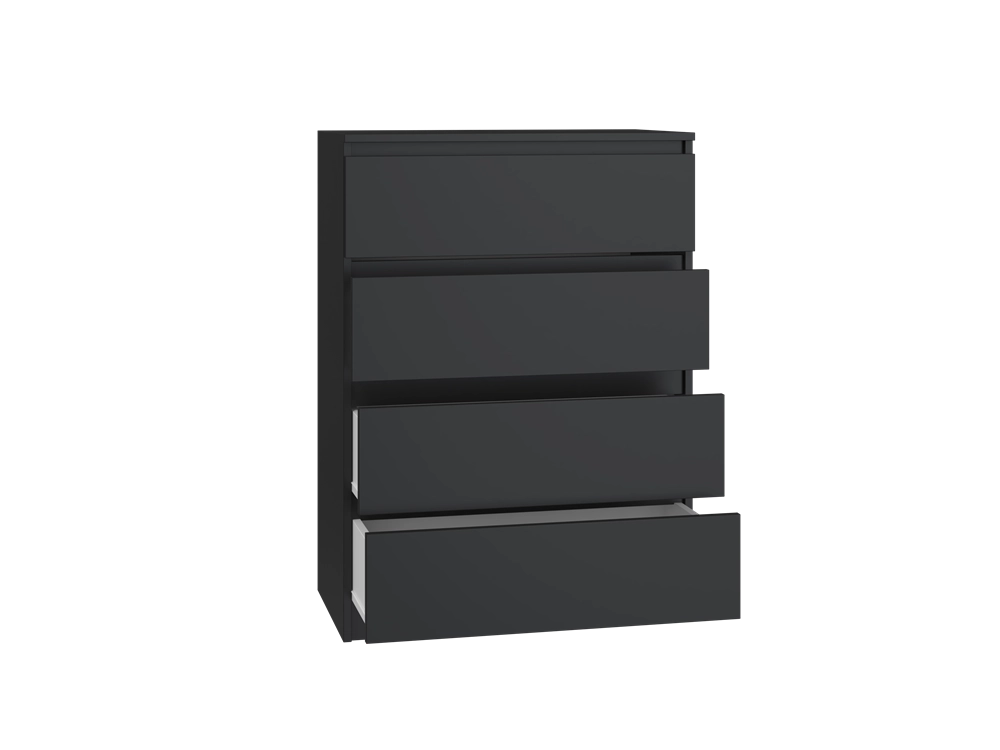 Cassettiera MALWA M4 nero per camera e soggiorno