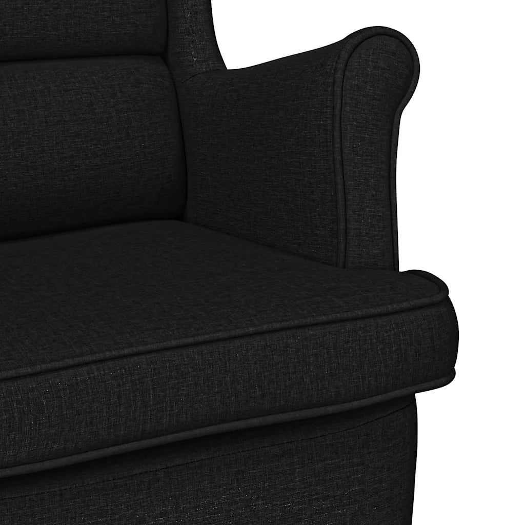 Divano Sedia-Poltrona Nera 74x84x100 cm in Tessuto