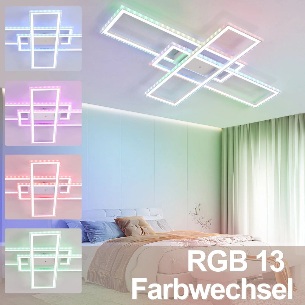 ZMH Lampada da soffitto plafoniera LED dimmerabile RGB telecomando per soggiorno camera letto