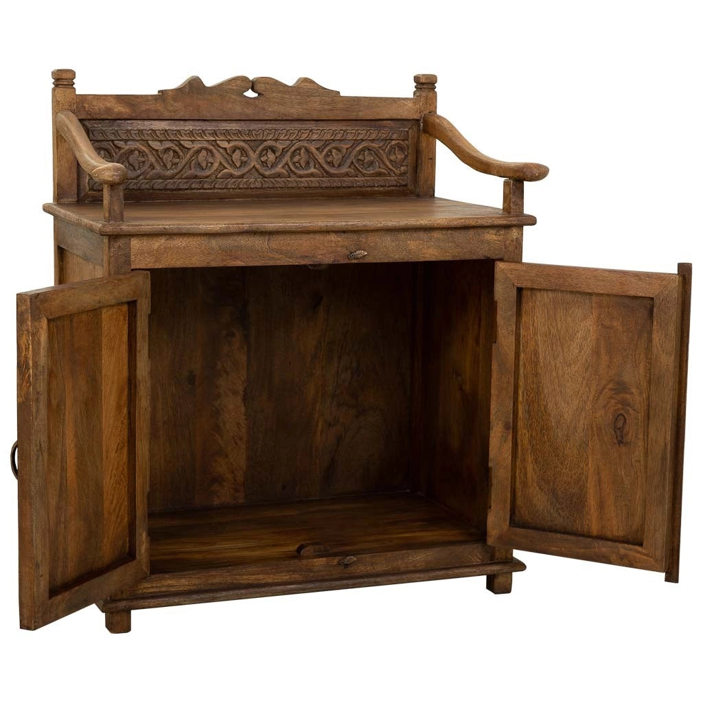 Credenza in legno marrone 70x42x85