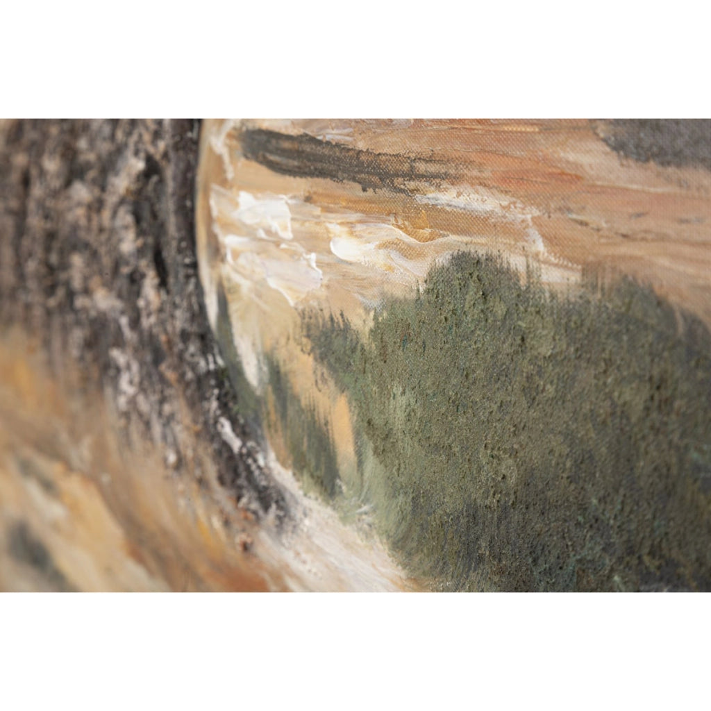 Stampa su Tela Albero 1, Multicolore, Legno, 120x3,8x80 cm