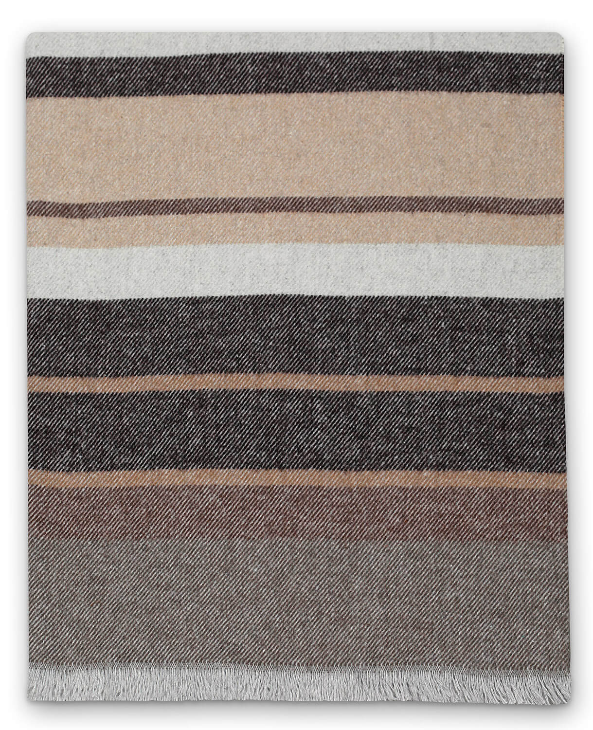 Plaid Misto Cotone 130x170 cm Effetto Cashmere 260 gr/mq Cober Mexico Natural