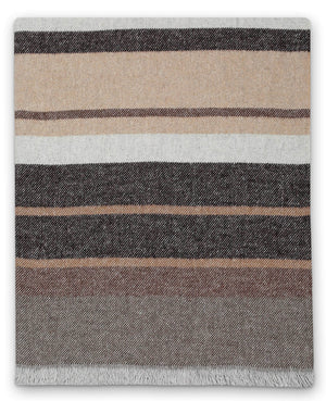 Plaid Misto Cotone 130x170 cm Effetto Cashmere 260 gr/mq Cober Mexico Natural