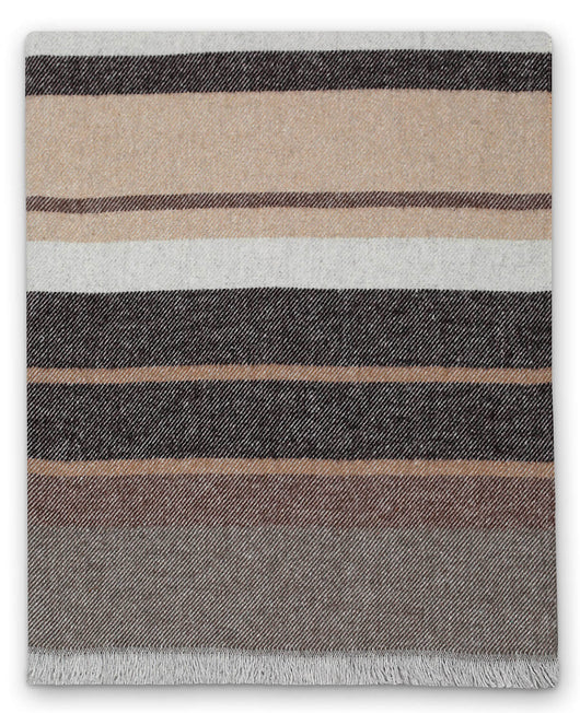 Plaid Misto Cotone 130x170 cm Effetto Cashmere 260 gr/mq Cober Mexico Natural