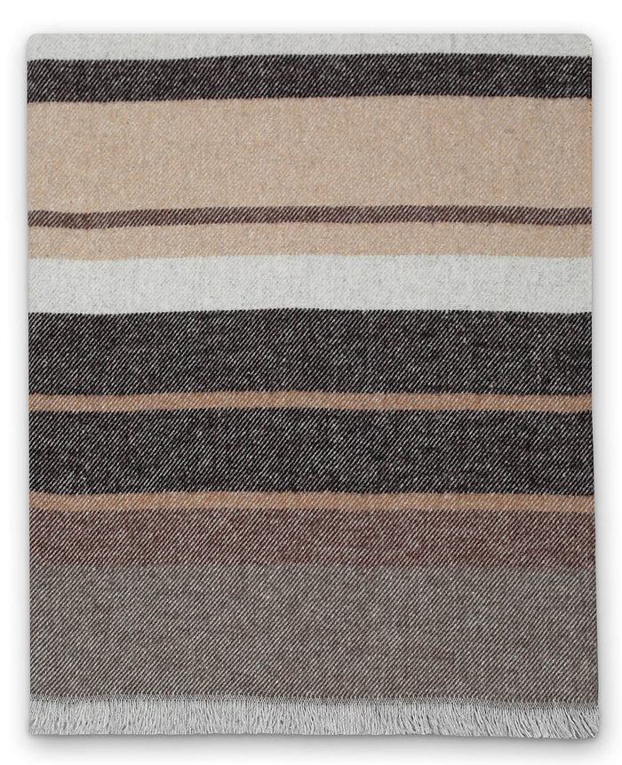 Plaid Misto Cotone 130x170 cm Effetto Cashmere 260 gr/mq Cober Mexico Natural