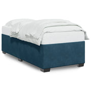 Letto singolo | Letto per adulti | Giroletto Blu 80x200 cm in Velluto