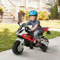 Easycomfort Moto Elettrica per Bambini 3-8 Anni con Licenza BMW, Batteria 12V, Rotelle e Luci, 110x47x69 cm