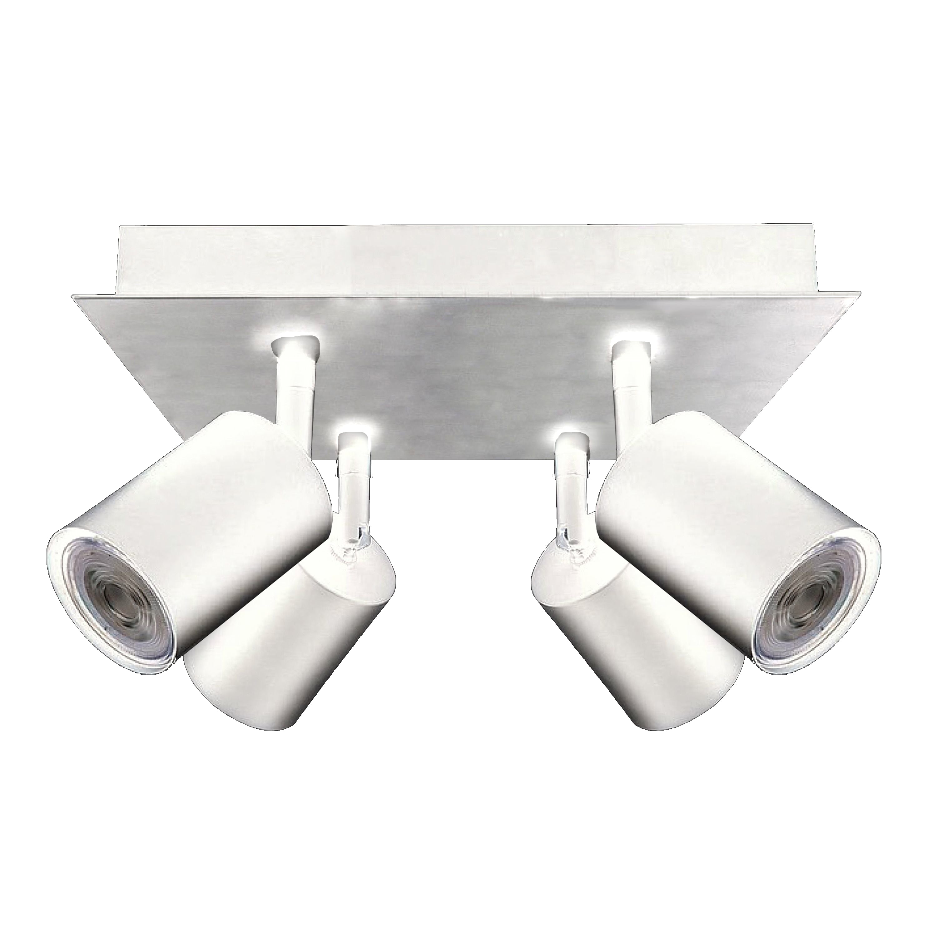 PLAFONIERA FORM 4 SPOT GU10 30X30XH15CM BIANCA