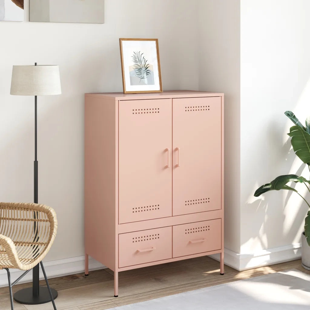Credenza Rosa 68x39x101,5 cm in Acciaio 843109