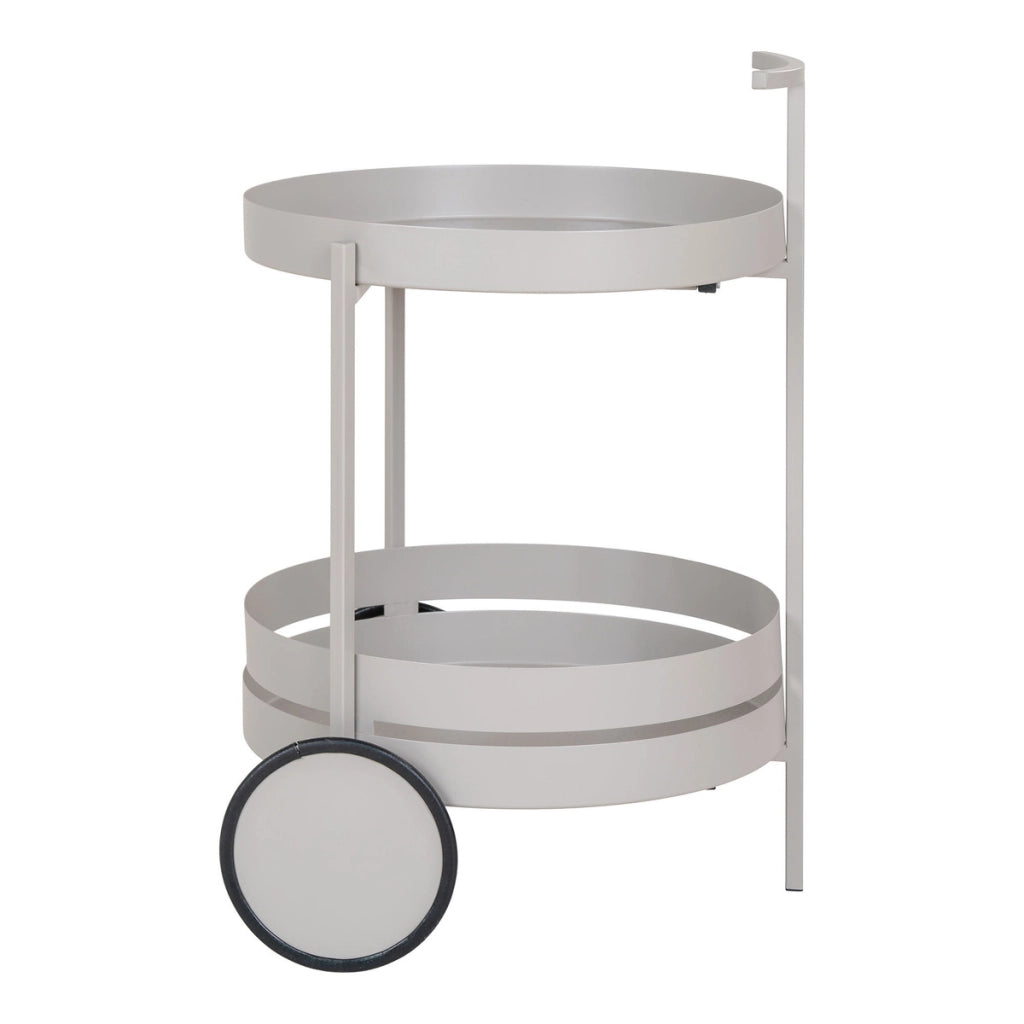 Carrello Beja, Grigio, Metallo, 42x40x61 cm