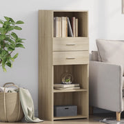 Credenza-Buffet-Armadio da cucina Rovere Sonoma 45x42,5x124 cm in Legno Multistrato