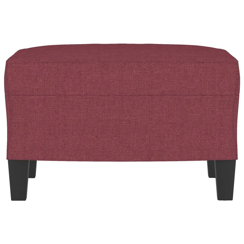 Poggiapiedi Rosso Vino 60x50x41 cm in Tessuto