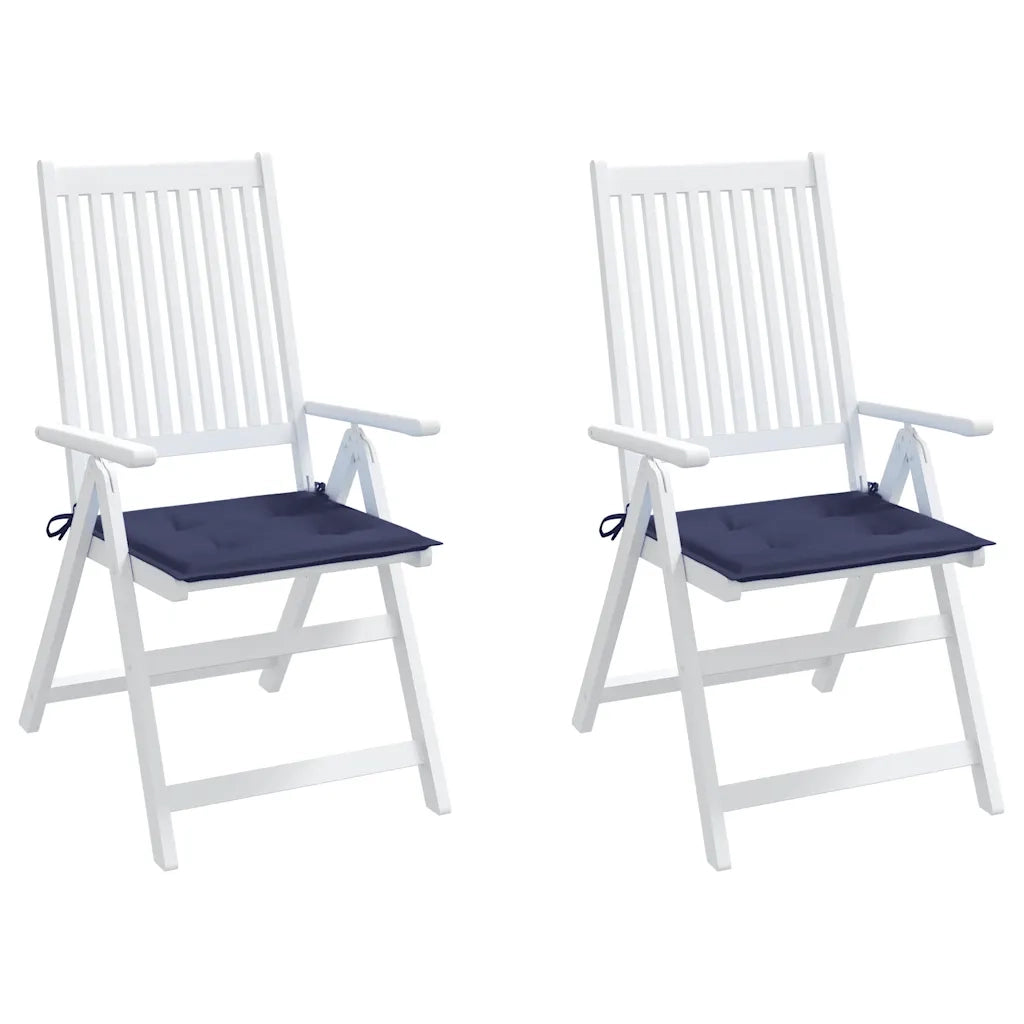 Cuscini per Pallet 2 pz Blu Marino 40x40x3 cm in Tessuto Oxford 378358