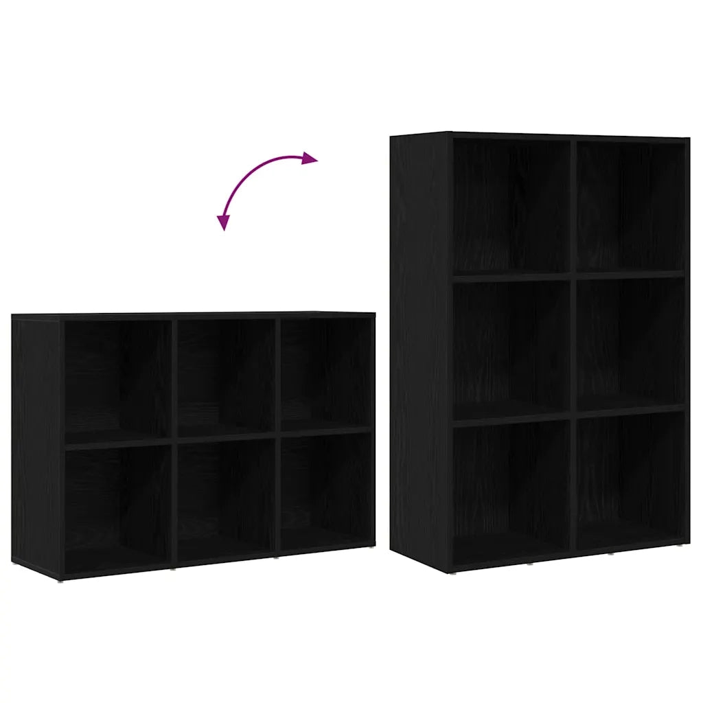 Libreria Rovere Nero 66x30x98 cm in Legno Multistrato 862420