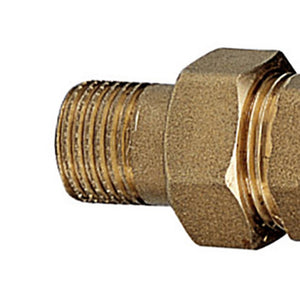 Bocchettone a 3 pezzi dritto giallo