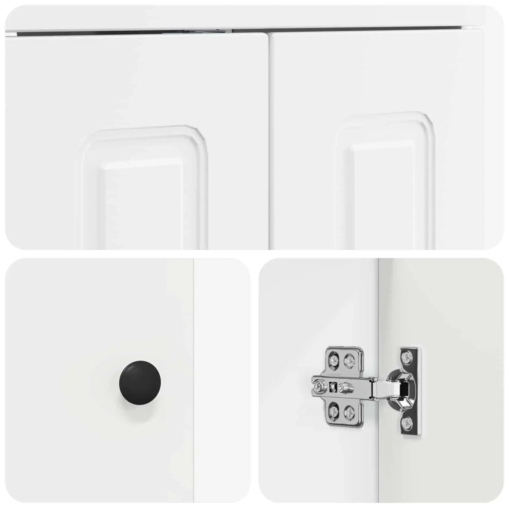 Mobiletto da bagno sotto il lavello Bianco 56 x 37,5 x 81 cm 890004